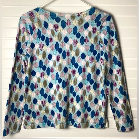 Talbots Long Sleeve Lightweight Colorful Leaves Sweater Size S/P - Picture 7 of 12